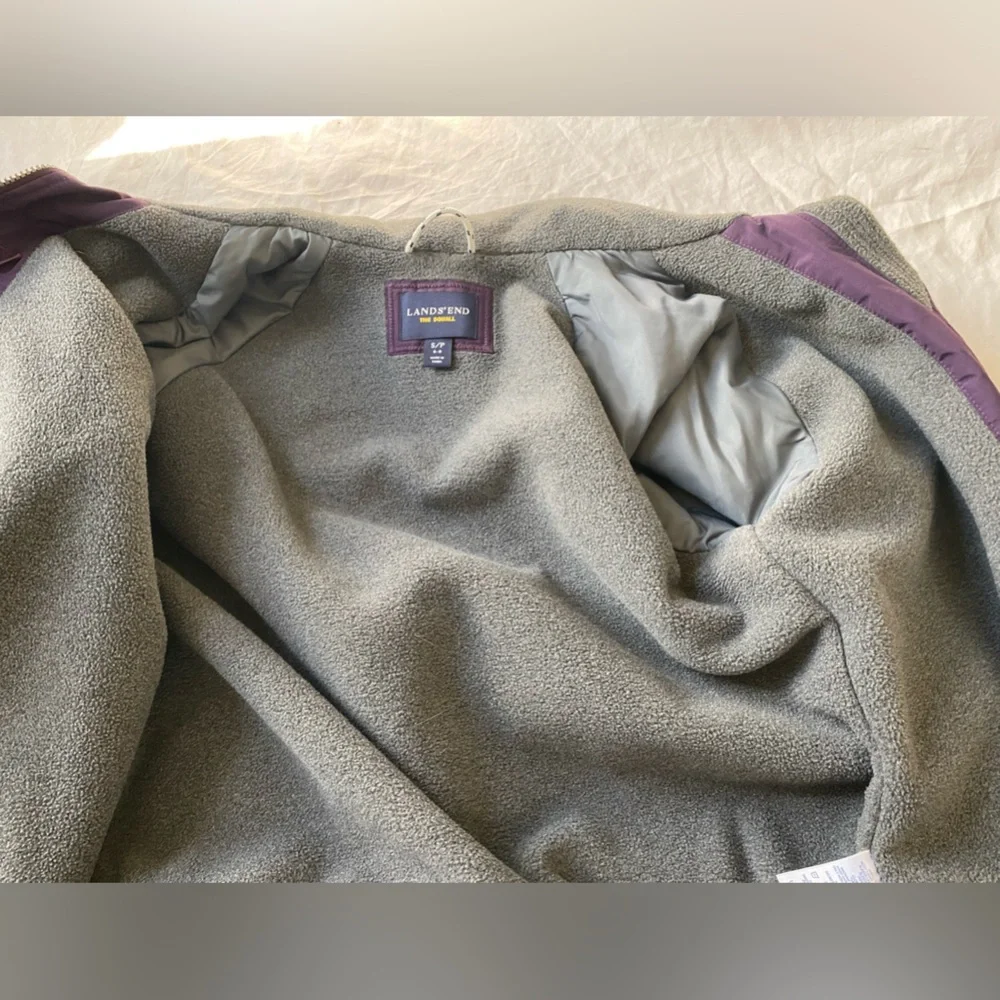 Lands’ End Women’s Squall Weatherproof Barn Fleece Puffer Jacket size Small 6–8 - Picture 12 of 12